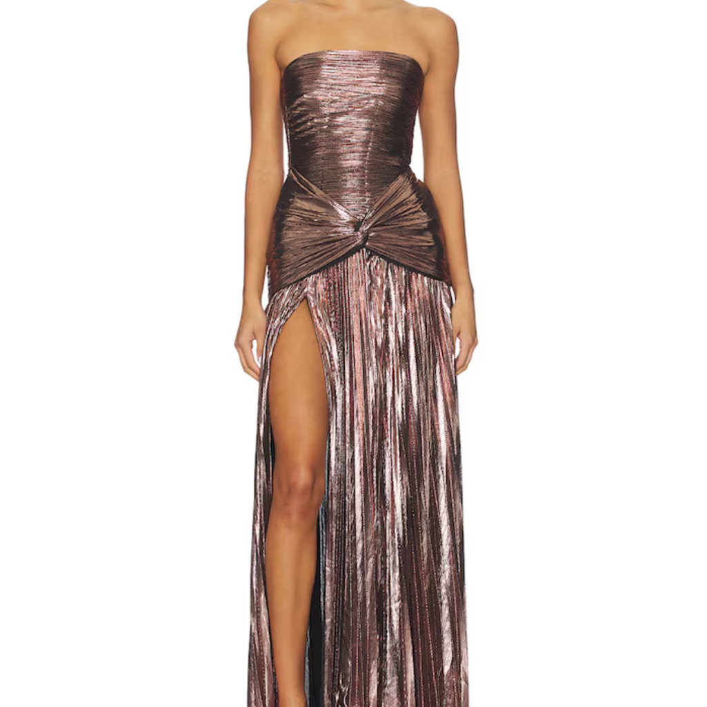 Retrofete Aelita Dress In Metallic Muave